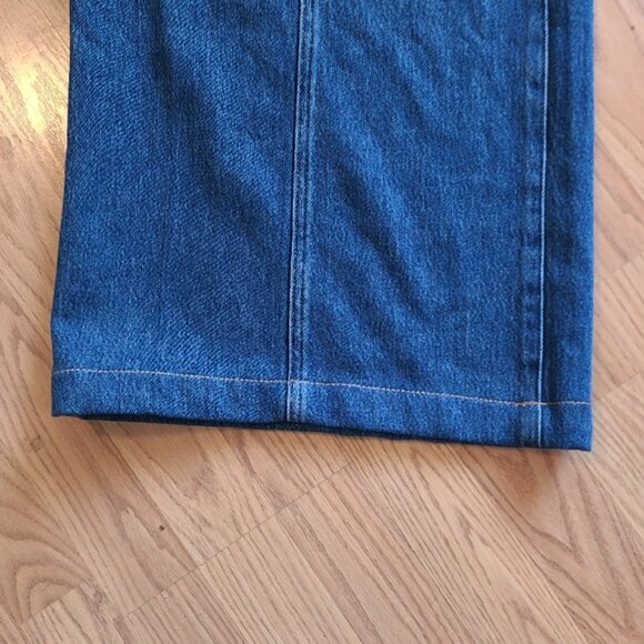 NEW NWOT! PAIGE DENIM PORTIA INSET POCKET FRONT SEAM WIDE LEG JEANS BRONX sz 29 - Picture 6 of 9